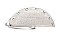 TRENDY SHINING SHELL TACO SHAPED HAND CLUTCH