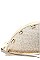 TRENDY SHINING SHELL TACO SHAPED HAND CLUTCH