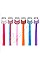 Pack of 12 Bright Assorted Color Butterfly Theme Hair Extensions