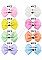 Pack of 12 Charming Assorted Color Cupcake Theme Hair Bow Clip