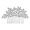 FASHIONABLE FLOWERED RHINESTONE SIDE HAIR COMB SLHCH2152