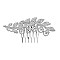 ELEGANT FLOWING LEAF BRANCH HAIR COMB SLHCH2180