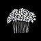 ELEGANT FLOWER CLUSTER BRIDAL HAIR COMB SLHCH2183