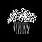 ELEGANT FLOWER CLUSTER BRIDAL HAIR COMB SLHCH2183