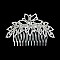Elegant Style Floral Rhinestone Hair Comb SLHCH2215