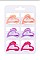 Pack of 12 Lovely 6pc Assorted Color Heart Shape Claw Clip Set