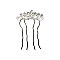 Elegant Teardrop Gem Cluster Hair Comb SLHCY4750