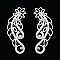 STYLISH S/CL RHINESTONE HAIR COMB SET SLHCY5880