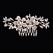 RHINESTONES YOU & I FLORAL BRIDAL HAIR COMB SLHCY7323