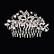 STYLISH BRIDAL PAVE FLOWER & VINE HAIR COMB SLHCY7340