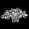 Fashionable Swirl Rhinestone Hair Comb w/ Gems SLHCY7898