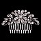 Fashionable Style Large Rhinestone Flower in Center Side Comb SLHCY8048