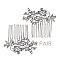 Elegant Style Floral Vine Rhinestone Hair Comb SLHCY8782