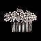 FASHIONABLE BRIDAL PEARL & RHINESTONE HAIR COMB SLHCY8785