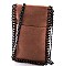FASHION CUTE CHAIN AROUND FLAPOVER CROSSBODY CELLPHONE CASE