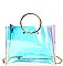 Enchanting See through Ring-Handle Tote Bag with Chain Style No.	JY-HD-3064
