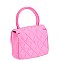 Chic Quilted Smooth PU Leather Mini Top Handle Crossbody Bag JY-HD-3316