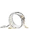 STYLISH CIRCLE TRANSPARENT MODERN CROSSBODY BAG WITH CHAIN JY-HD-3324