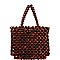 Chic Wooden Beads Crossbody Tote with Shoulder Strap  JYHD-3393