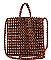 Elegant Wooden Beads Tote with Beaded Shoulder Strap  JYHD-3395