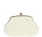 Elegant Frame Pearl Evening Bag with Shoulder Chain JYHD-3398