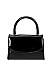 Chic Glossy Top Handle Patent Crossbody Bag with Sling Strap JY-HD-3424