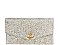 TRENDY SMOOTH FABRIC NATURAL WOVEN ENVELOPE CLUTCH WITH CHAIN  JYHD-3446