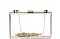 CLEAR ACRYLIC BOX CLUTCH WITH CHAIN