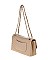 FASHION QUILTED FLAPOVER CROSSBODY BAG