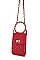 QUILTED FLAPOVER WITH ROUND LINK HANDLE CROSSBODY BAG