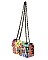 FASHION GRAFFITI STYLISH QUILTED CROSSBODY BAG