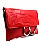 HD2792-LP Ring and Chain Accent Patent Flap Clutch