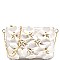 HD2818-LP Studded Flower Accent Patent Wristlet Cross Body