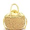 HD3031-LP Drawstring Finish Medium Straw Basket Carry Bag