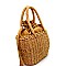 HD3031-LP Drawstring Finish Medium Straw Basket Carry Bag