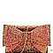 HD3037-LP Glittered Large Bow Accent Clutch