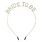 LOVELY CRYSTAL RHINESTONE " BRIDE TO BE" HEADBAND BACHELORETTE PARTY ORNAMENT