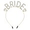 CHARMING CRYSTAL RHINESTONE " BRIDE " WITH DIAMOND HEADBAND