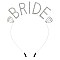 CHARMING CRYSTAL RHINESTONE " BRIDE " WITH DIAMOND HEADBAND