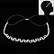 Leaf Rhinestone Elastic Stretch Headband SLHDM1437