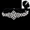 Stretch Elastic Rhinestone Lace  Headband SLHDM1715