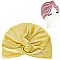 STYLISH CRYSTAL RHINESTONE VELVET SOFT PRE TIED KNOT PLEATED TURBAN