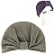 Glamor Shimmering Glitter Pre Tied Knot Pleated Turban