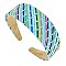 TRENDY SUMMER FASHION COLORFUL RAFFIA WOVEN HEADBAND