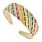 TRENDY SUMMER FASHION COLORFUL RAFFIA WOVEN HEADBAND