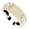 TRENDY FASHION PEARL STRAW WOVEN HEADBAND