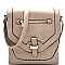 HF534-LP Belt Accent Flap Large Cross Body