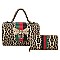 Fashionable Queen Bee Stripe 2-in-1 Boxy Satchel