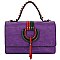 Multi Striped D-Ring 2-in-1 Boxy Satchel