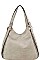 BRAIDED SIDE ACCENT MODERN HOBO BAG